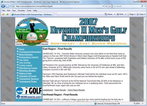 2007 NCAA Division II Men's Golf Championships