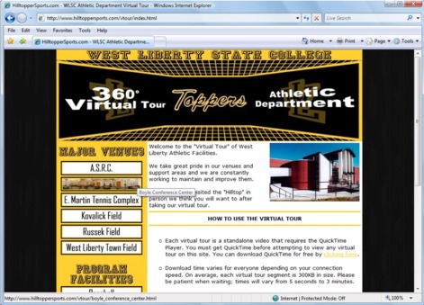 West Liberty State College - Athletic Dept. Virtual Tour